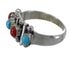 Authentic Sterling Silver Coral Turquoise Ring Size 5-3/4 RX60677